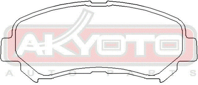 Колодки тормозные дисковые передние керамические - Akyoto AKDC-JD00A