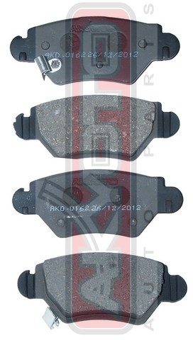 Колодки тормозные дисковые задние - Akyoto AKD-0162