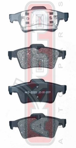 Колодки тормозные дисковые задние - Akyoto AKD-2220
