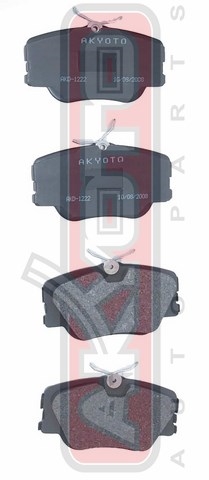 Колодки тормозные дисковые передние - Akyoto AKD-1222