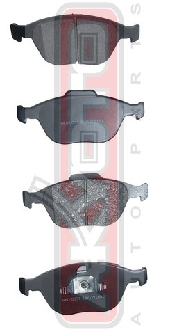 Колодки тормозные дисковые передние - Akyoto AKD-0337