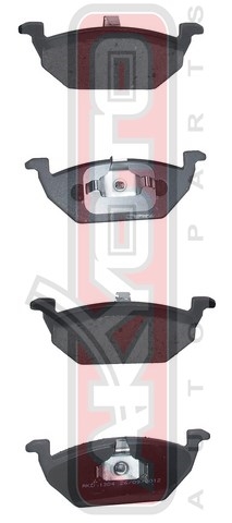 Колодки тормозные дисковые передние - Akyoto AKD-1304