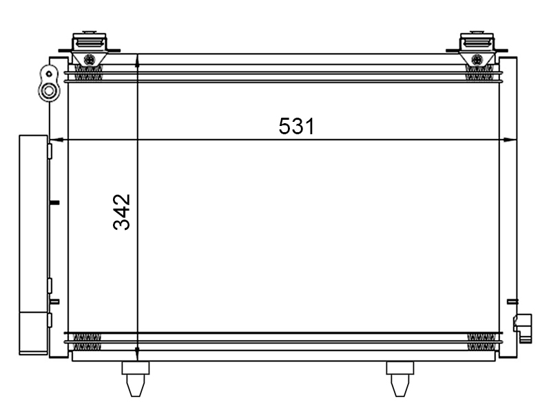 Радиатор кондиционера - SAT ST-TYA1-394-0