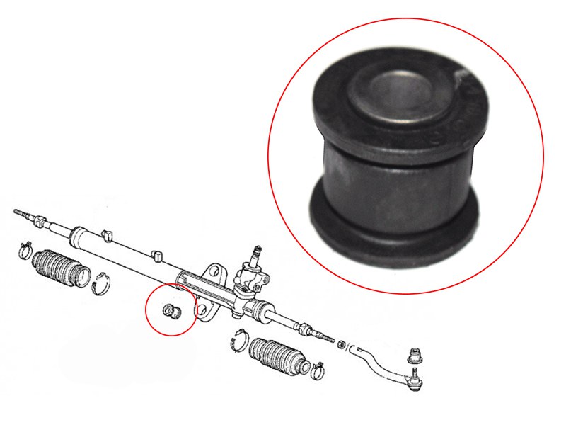 Сайлентблок рулевой рейки - SAT ST-53685-S84-A01
