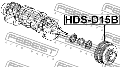 Шкив коленвала D13B/D15B/ZC