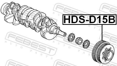 Шкив коленвала D13B/D15B/ZC