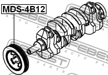 Шкив коленвала 4B12