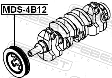 Шкив коленвала 4B12