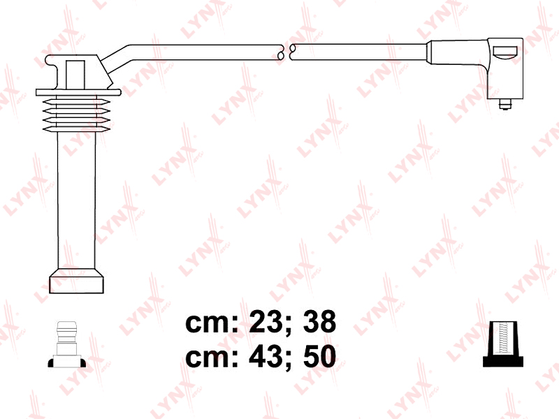 Комплект высоковольтных проводов (класс F) - LYNXauto SPC3011
