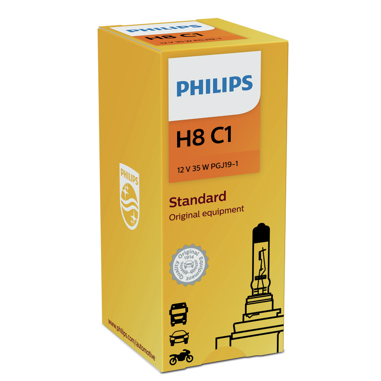 Лампа 12V H8 35W pgj19-1 - Philips 12360C1