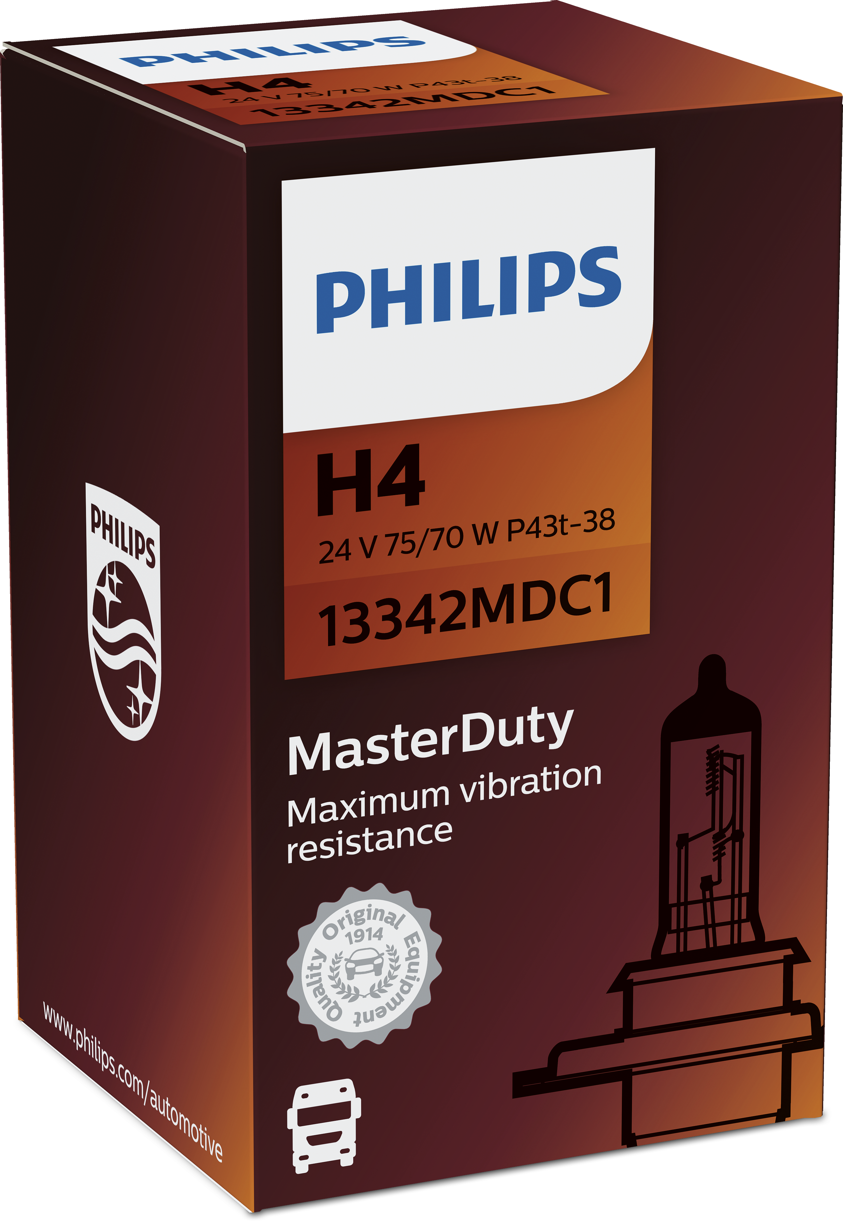 Лампа накаливания основного света HCV Philips                13342MDC1