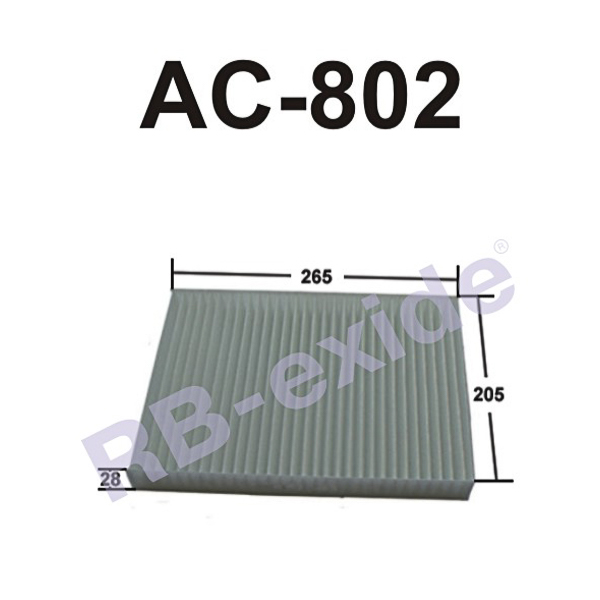 Фильтр салона - Rb-exide AC-802