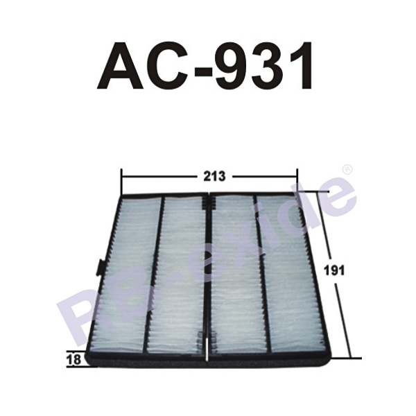 Фильтр салона - Rb-exide AC-931