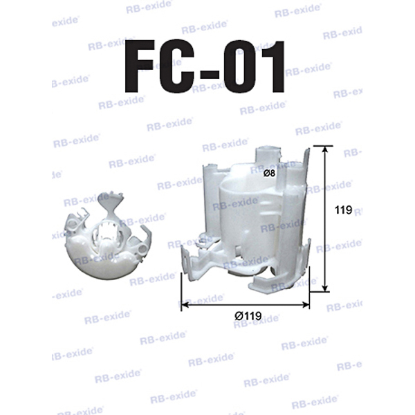 Фильтр топливный - Rb-exide FC-01