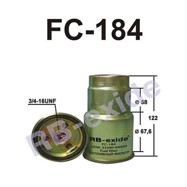 Фильтр топливный - Rb-exide FC-184