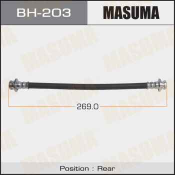 Шланг тормозной | зад | - Masuma BH-203