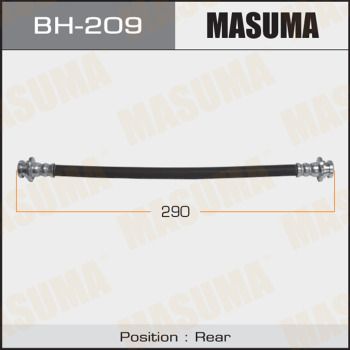 Шланг тормозной | зад | - Masuma BH-209