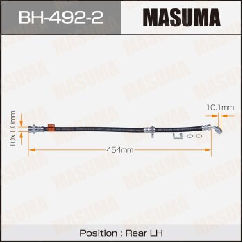 Тормозной шланг левый | зад | - Masuma BH-492-2