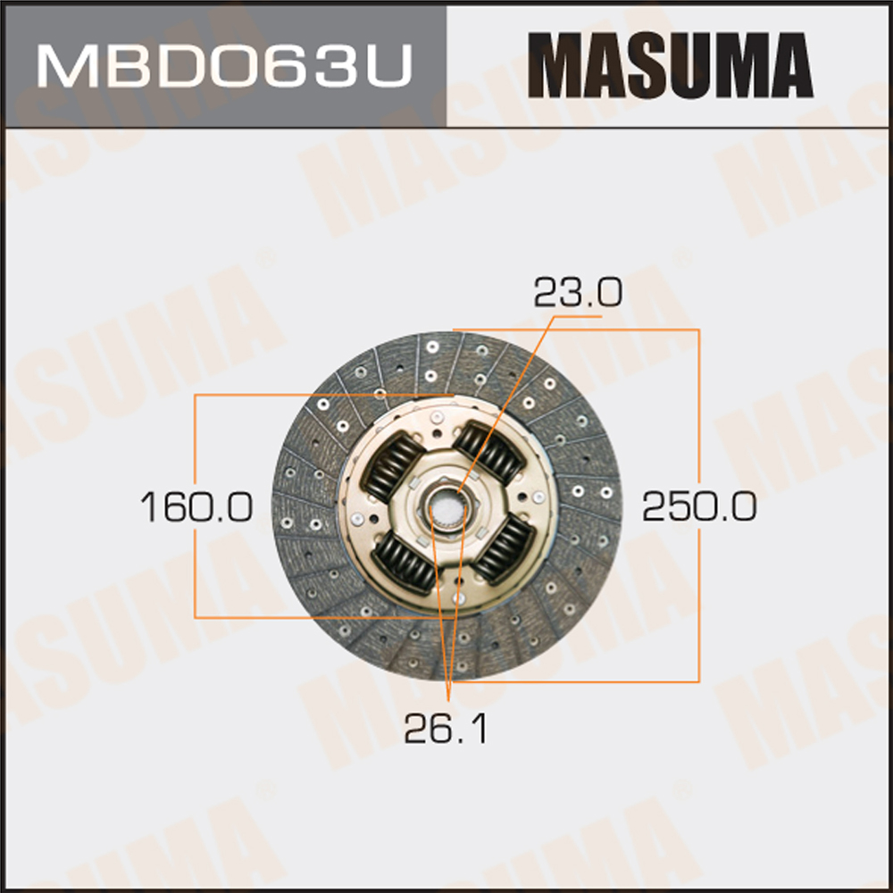 Диск сцепления - Masuma MBD063U