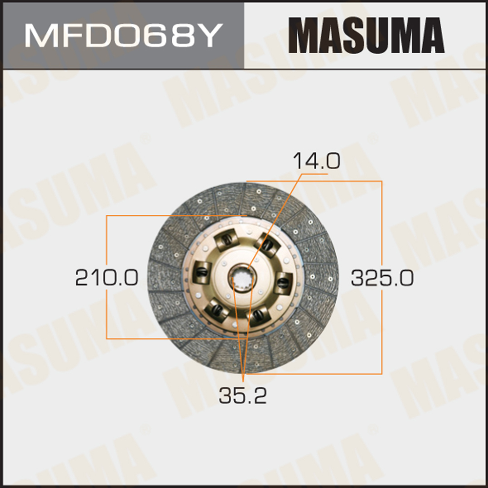 Диск сцепления - Masuma MFD068Y