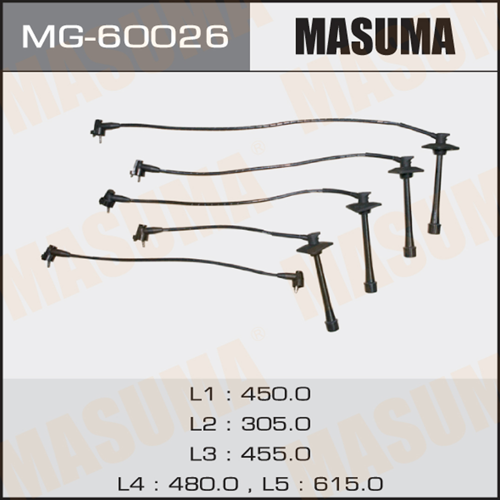 Комплект высоковольтных проводов - Masuma MG-60026