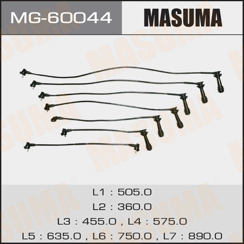 Комплект высоковольтных проводов - Masuma MG-60044