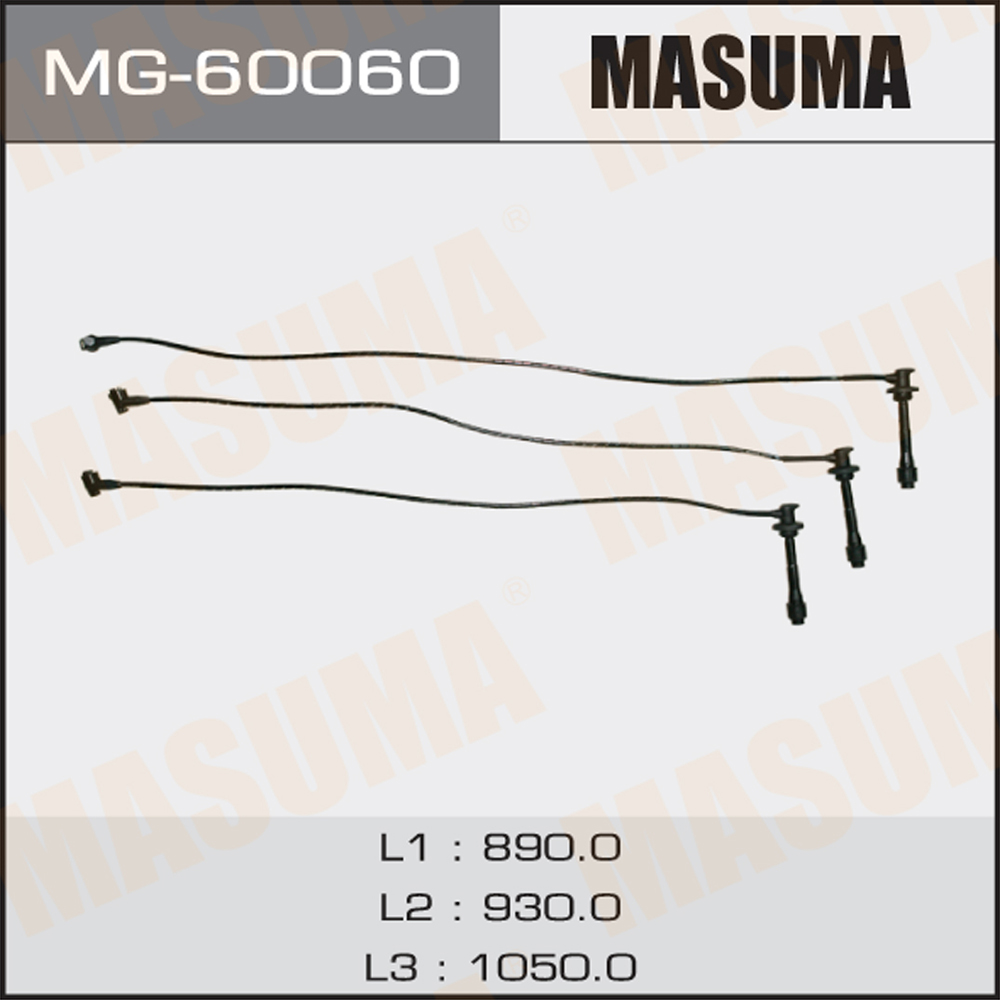 Комплект высоковольтных проводов - Masuma MG-60060