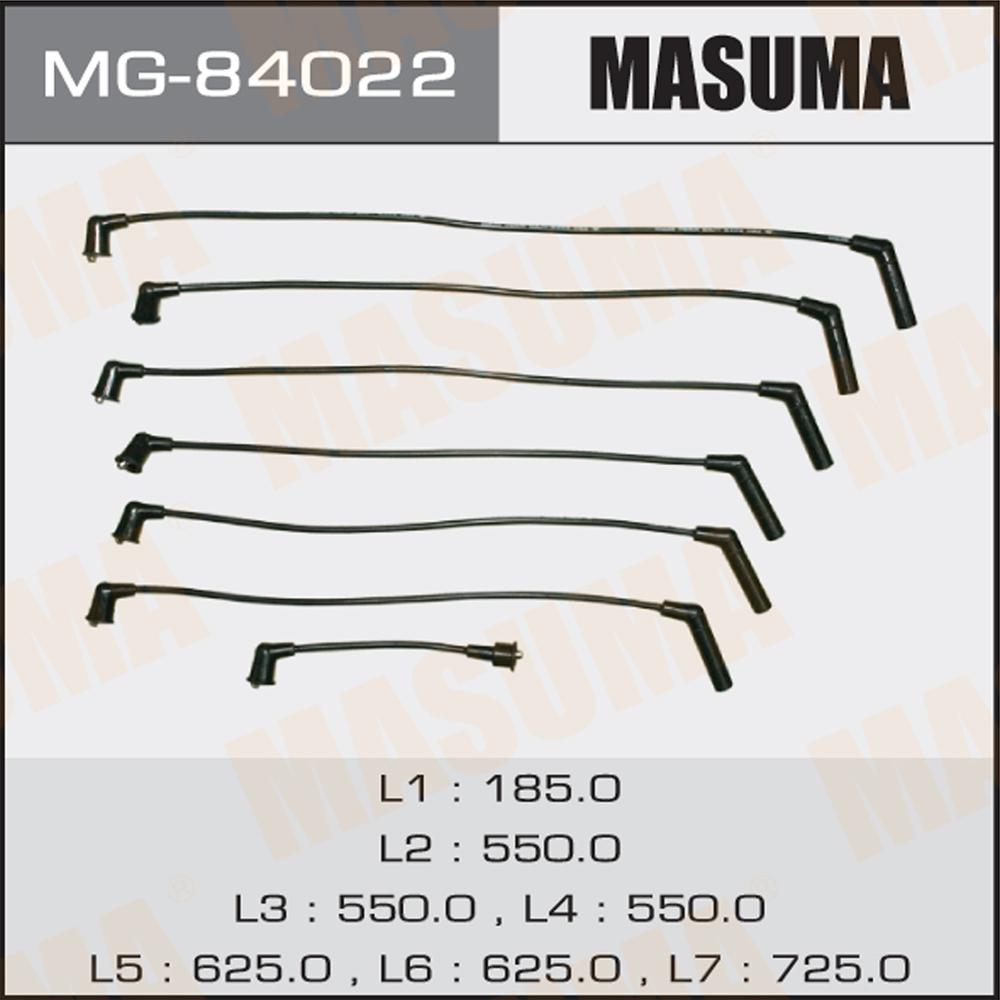 Комплект высоковольтных проводов - Masuma MG-84022