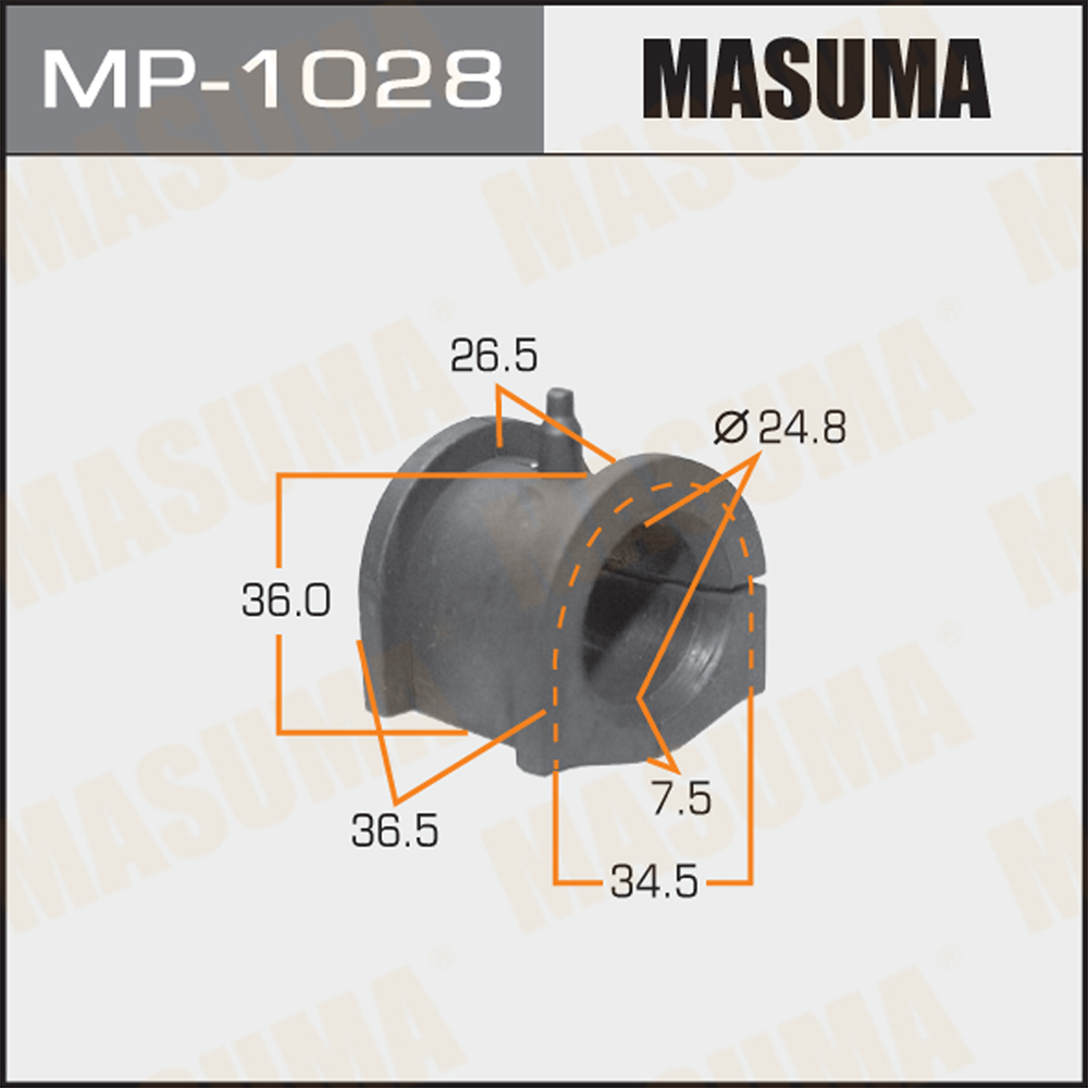 Втулка стабилизатора | перед | - Masuma MP1028