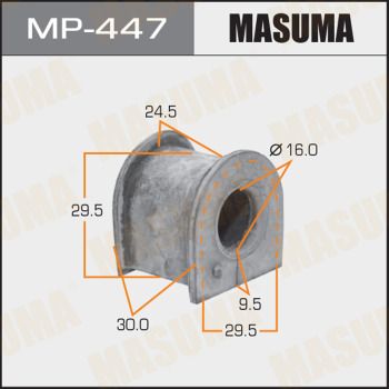Втулка переднего стабилизатора d16мм | перед | - Masuma MP-447