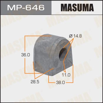 Втулка заднего стабилизатора (комплект 2шт) d14мм | зад | Masuma                MP-646