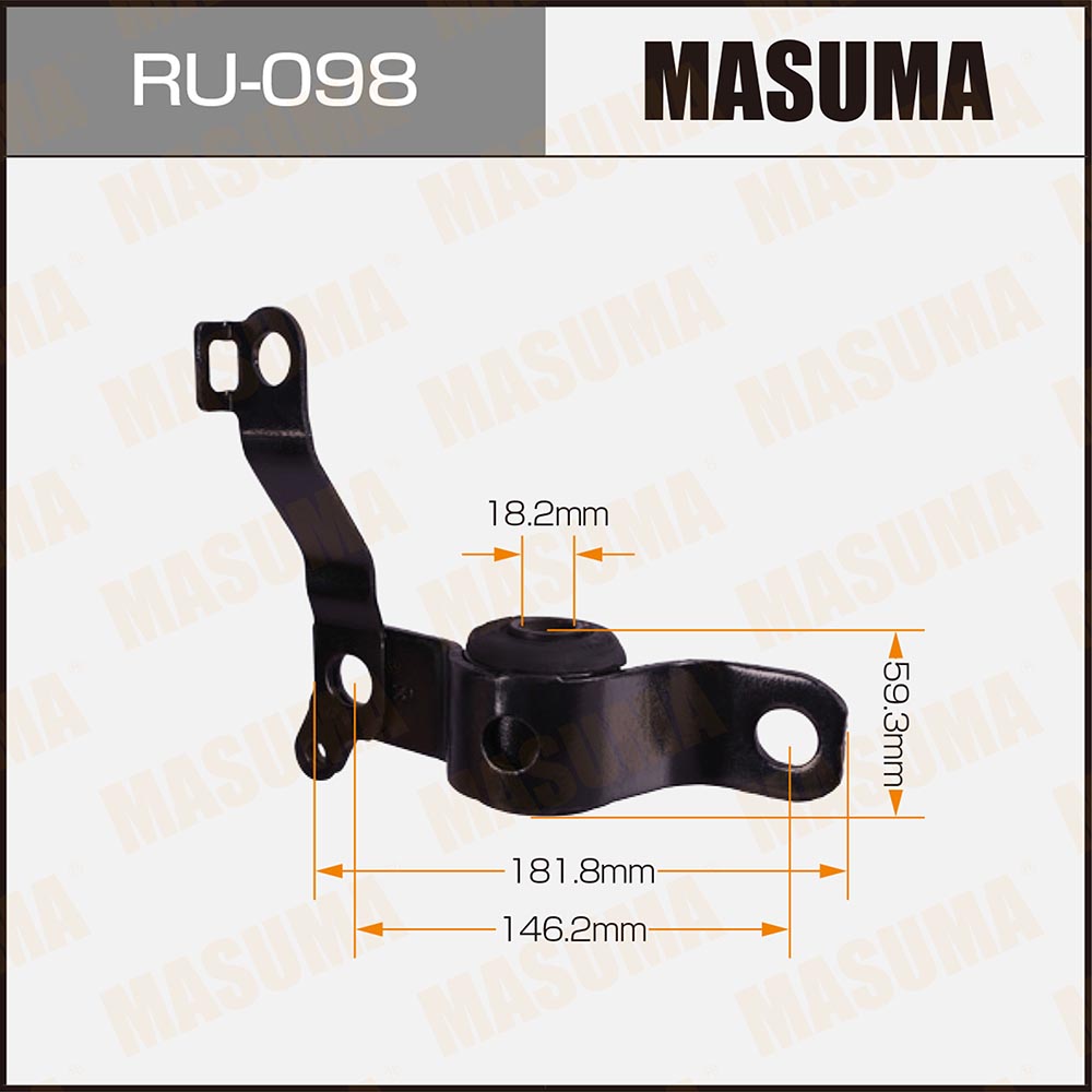 Сайлентблок рычага подвески | перед прав | Masuma                RU-098