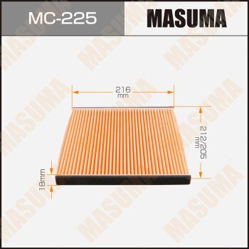Фильтр салона стандарт - Masuma MC-225
