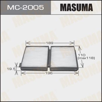 Фильтр салона - Masuma MC-2005