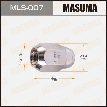 Гайка 14x1.5 - Masuma MLS-007