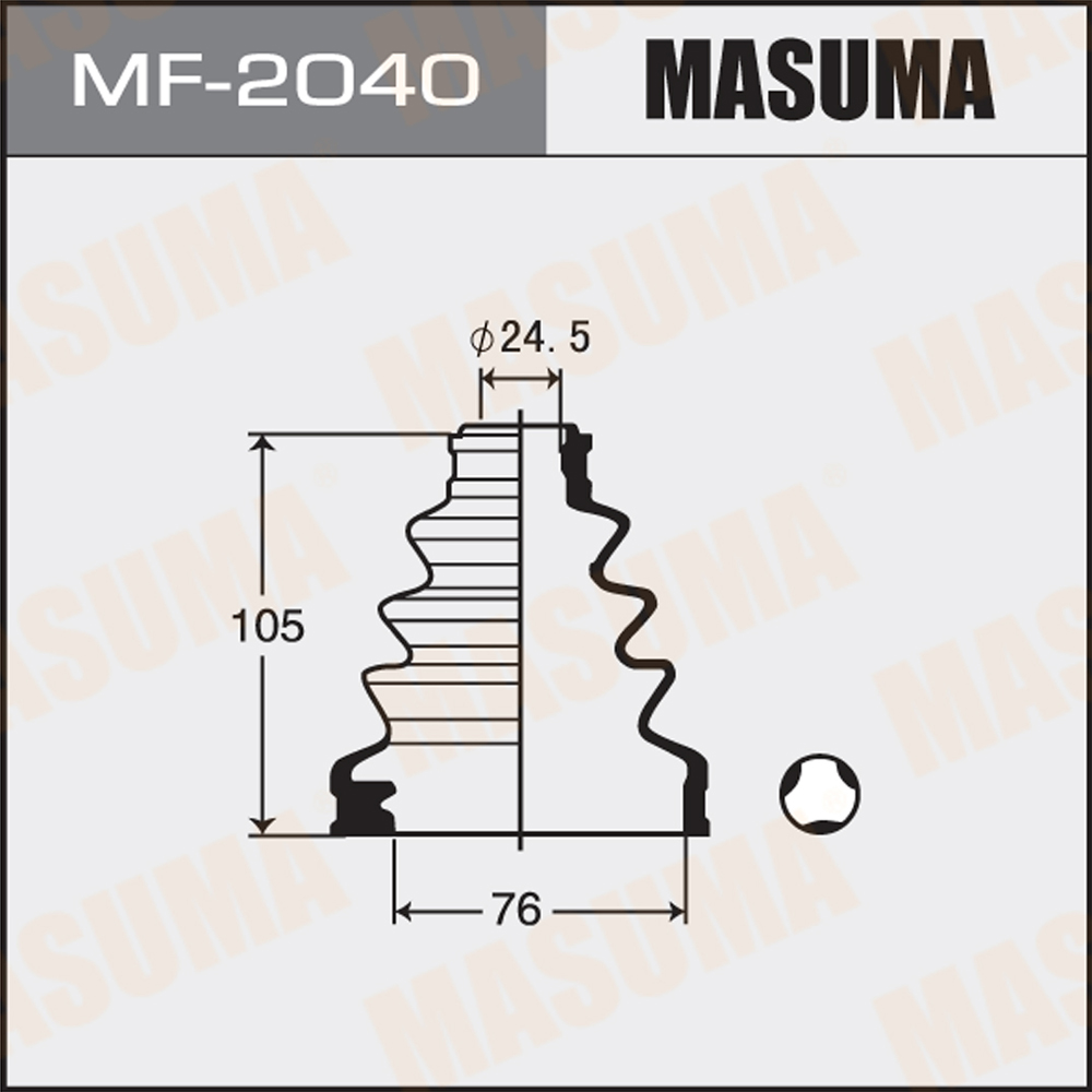 Пыльник ШРУСа - Masuma MF-2040