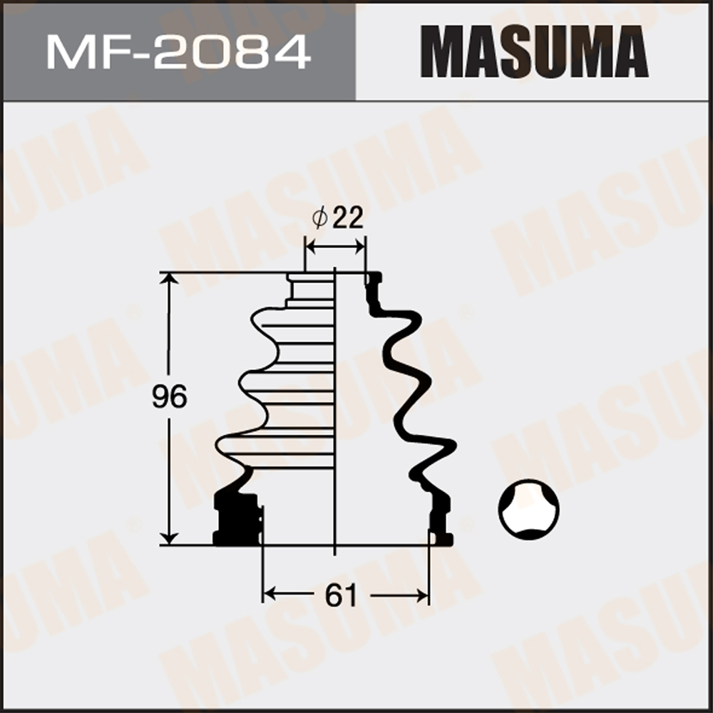 Пыльник ШРУСа - Masuma MF-2084