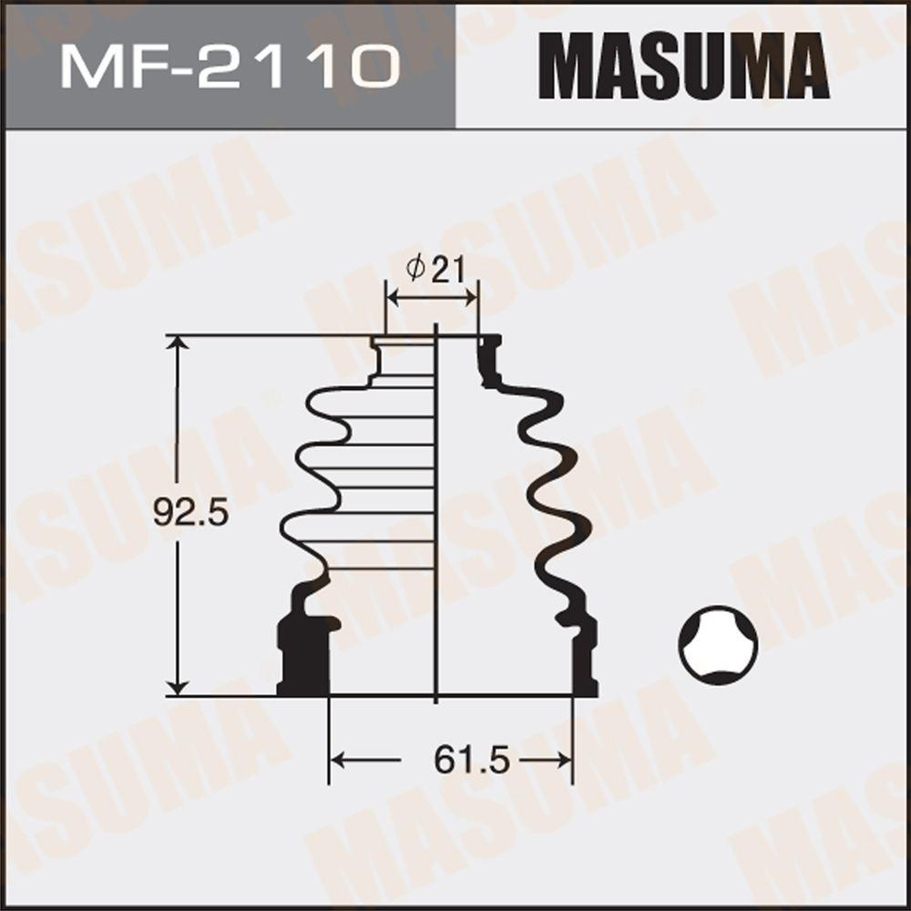Пыльник ШРУСа - Masuma MF-2110