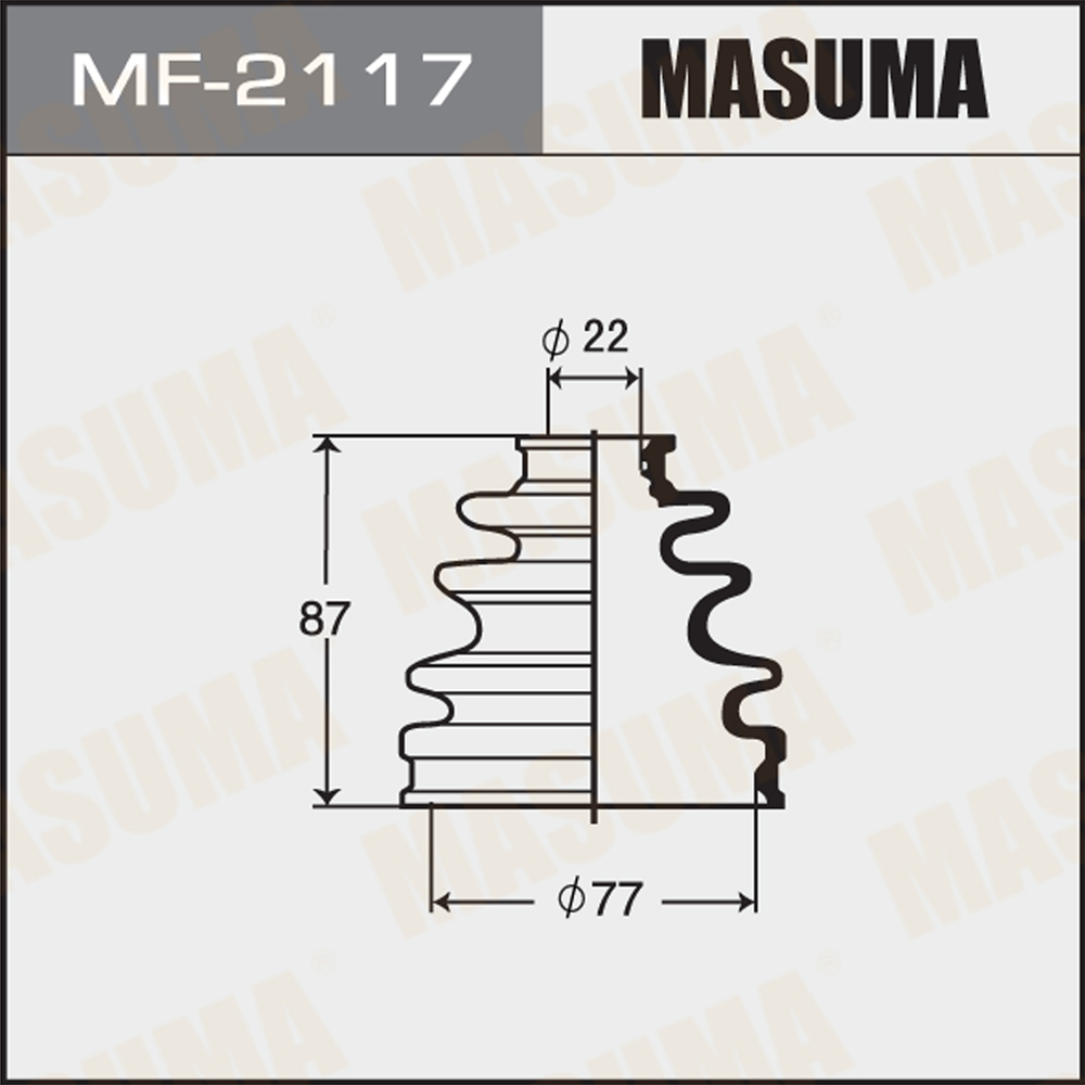 Пыльник ШРУСа - Masuma MF-2117