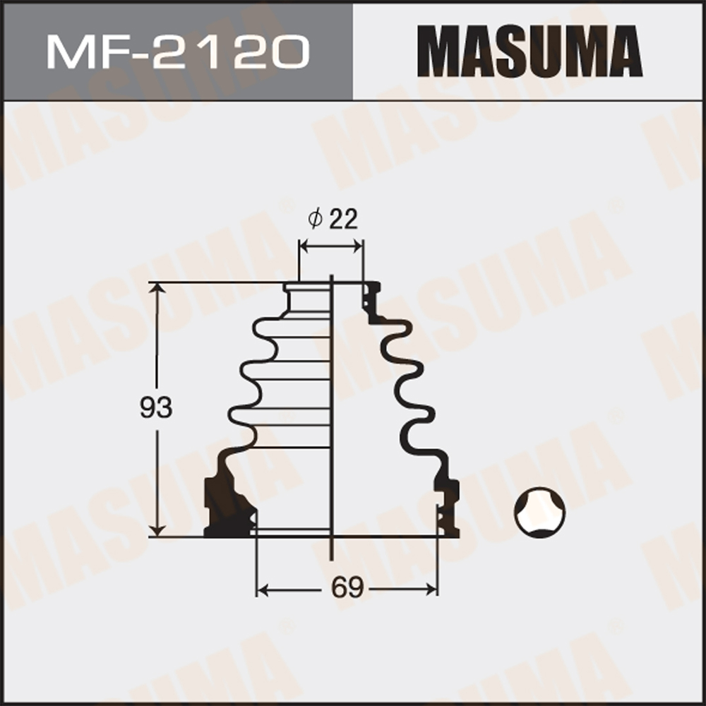 Пыльник ШРУСа - Masuma MF-2120