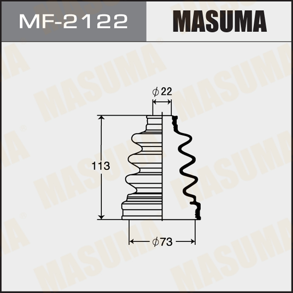 Пыльник ШРУСа - Masuma MF-2122