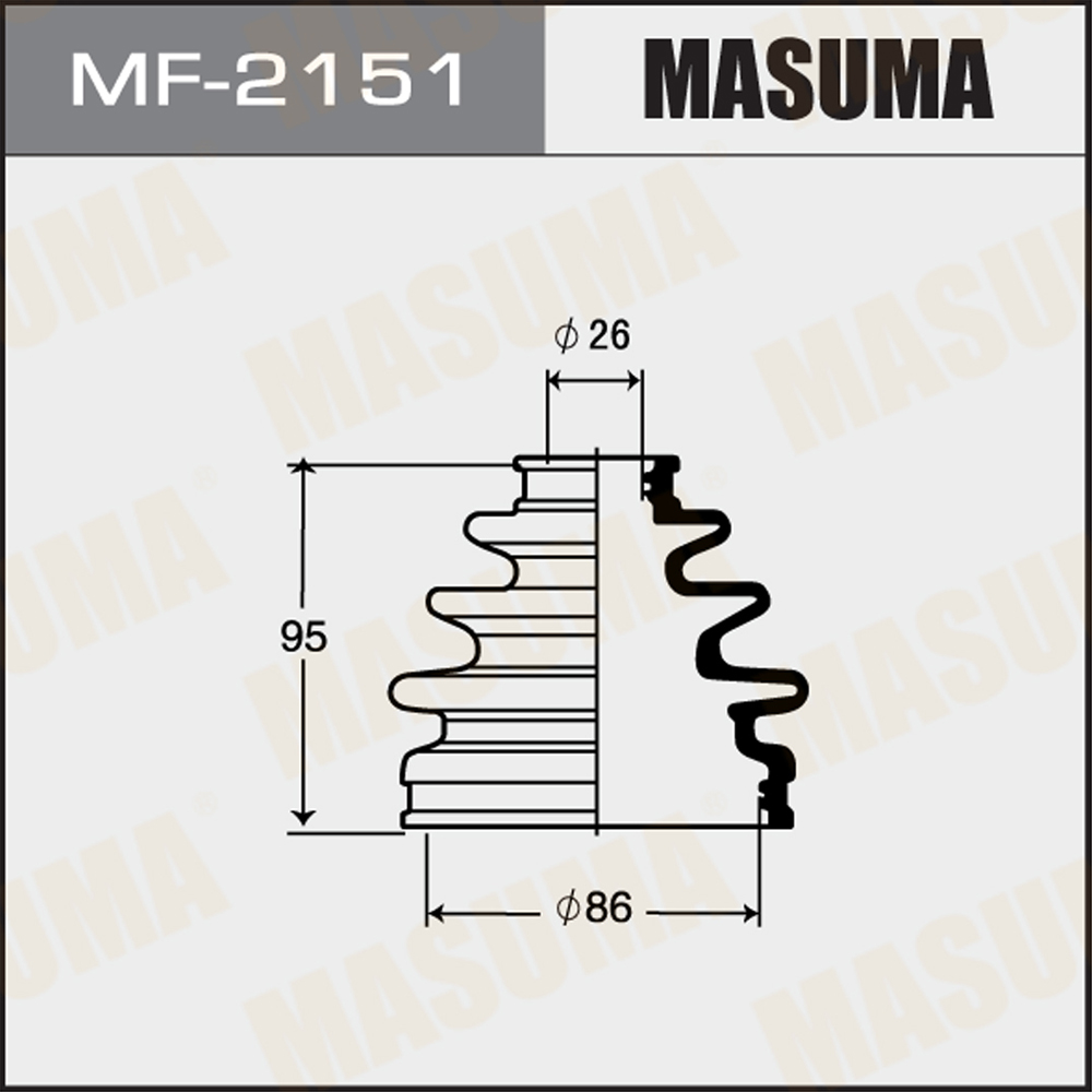 Пыльник ШРУСа - Masuma MF-2151