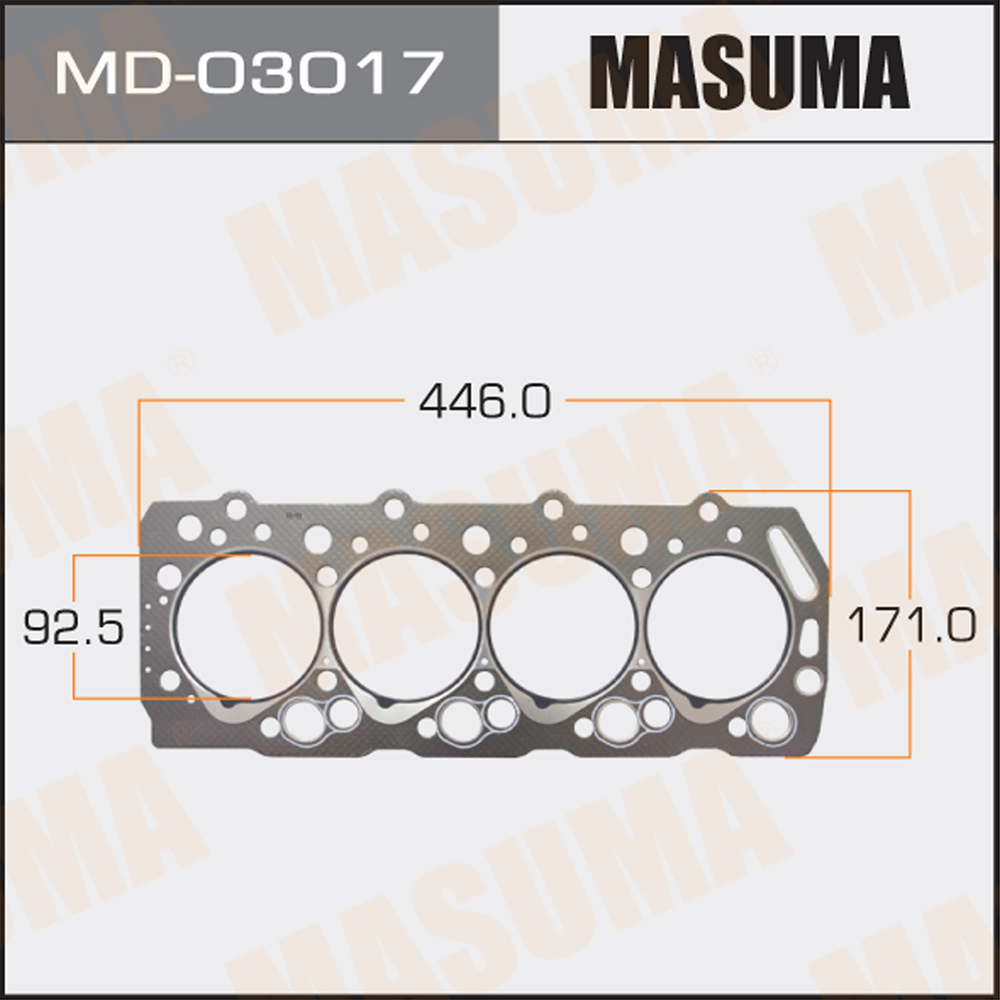 Прокладка головки блока цилиндров - Masuma MD-03017