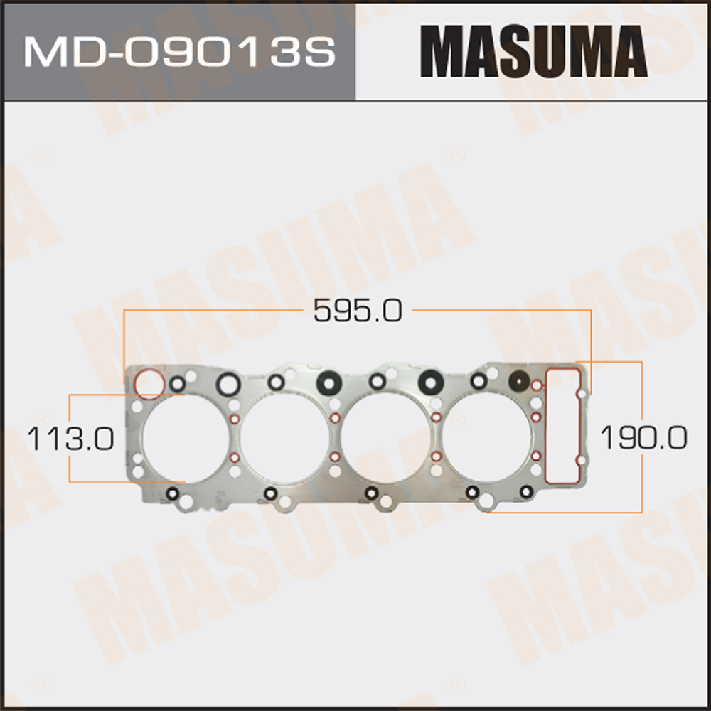 Прокладка головки блока цилиндров - Masuma MD-09013S