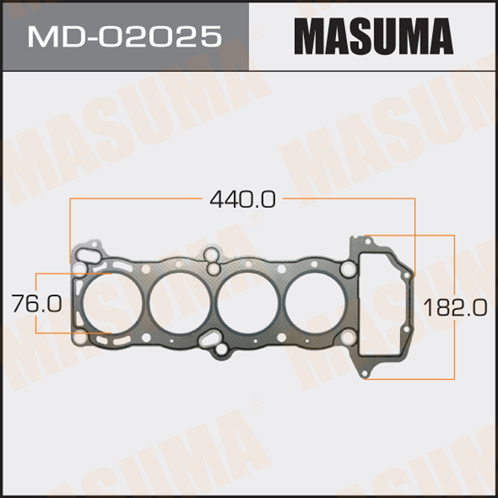 Прокладка головки блока цилиндров Masuma                MD-02025