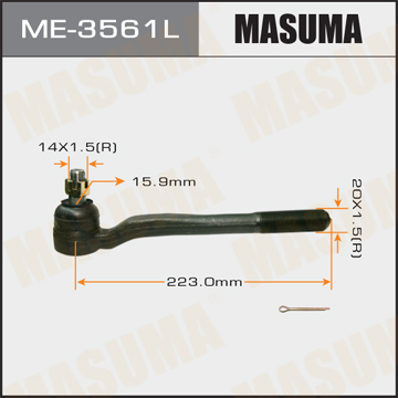 Наконечник рулевой тяги - Masuma ME-3561L