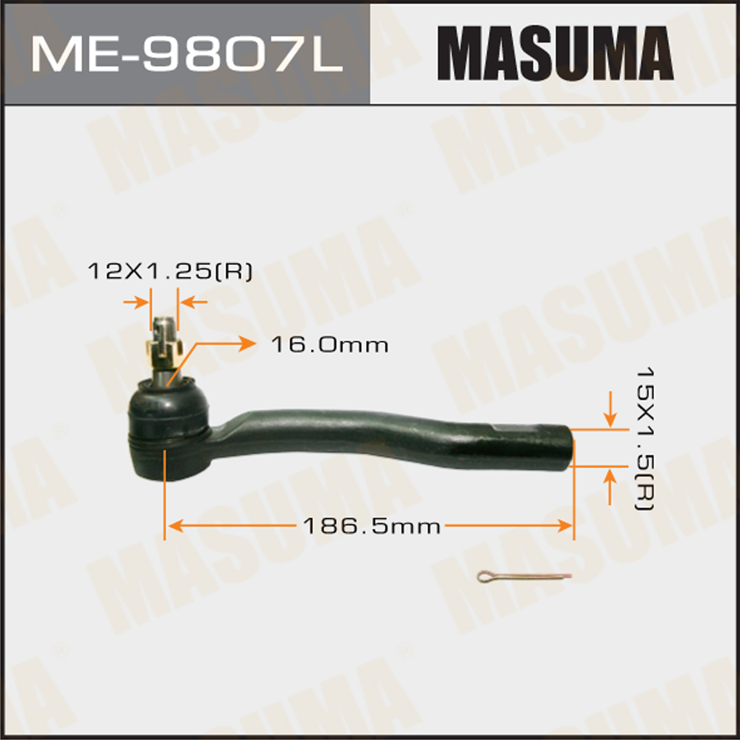 Наконечник рулевой тяги - Masuma ME-9807L