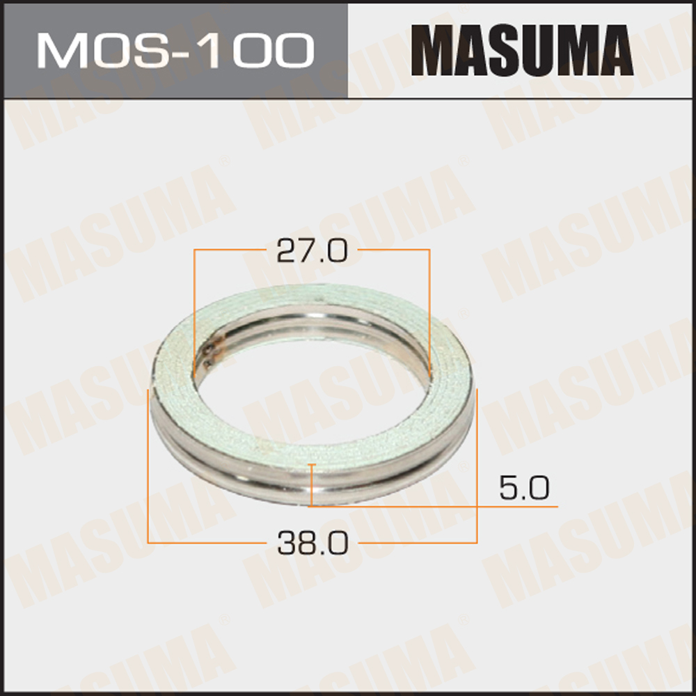 Монтажное уплотнительное кольцо выхлопной системы 27x38 - Masuma MOS-100