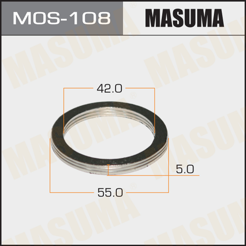 Кольцо уплотнительное выхлопной системы - Masuma MOS-108