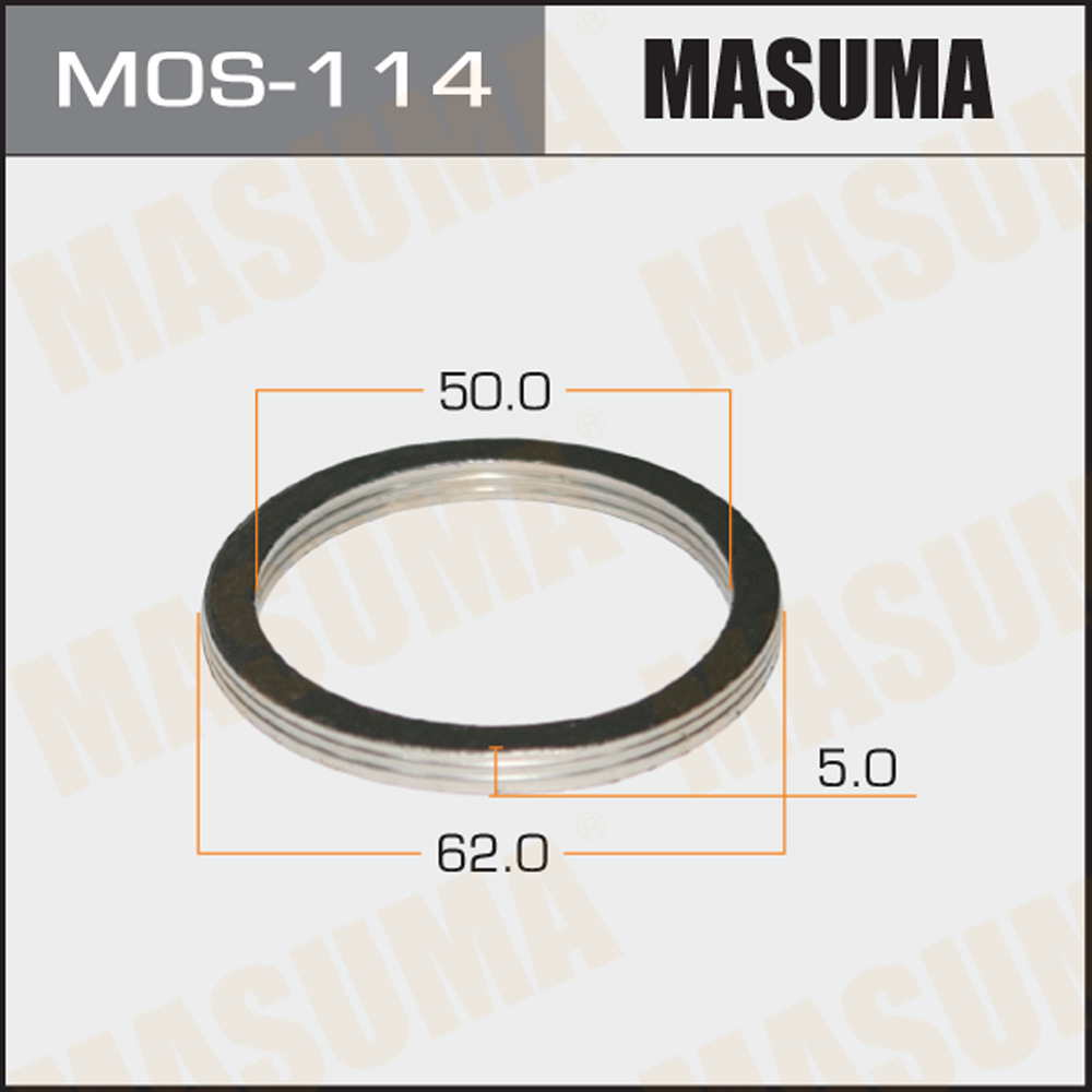 Монтажное уплотнительное кольцо выхлопной системы 50x62 - Masuma MOS-114